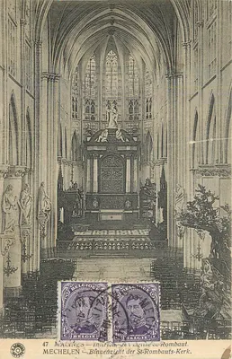 Interior da Igreja de São Rombaut em Malines — vista interior — editor anônimo, n° 47