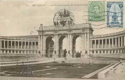 Bruxelas — Arcade monumental do Cinquentenário — editor anônimo, n° 62