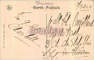Bruksel – Ratusz – Ern. Thill, seria 1, nr 2 — Rewers