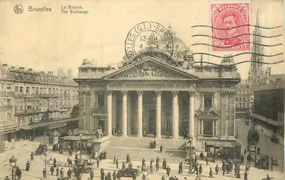 Bruxelas - A Bolsa. The Exchange. — Ern. Thill, Bruxelas, Série 1, N° 14.