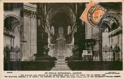 Catedral de St Paul, Londres — interior — Beagles Postcards n°648.W