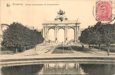 Bruxelas — Arcada monumental do Cinquentenário — Ern. Thill, Bruxelas, Série 1, No 74