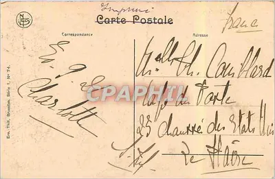 Bruxelas — Arcada monumental do Cinquentenário — Ern. Thill, Bruxelas, Série 1, No 74 — Verso
