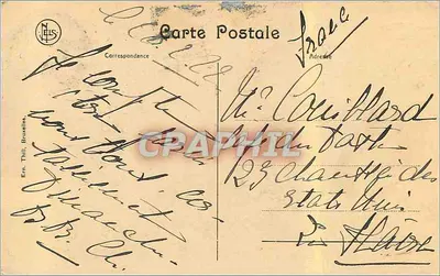 Ostende — A Igreja de São Pedro e São Paulo — Editor E. Thill, Bruxelas — Verso