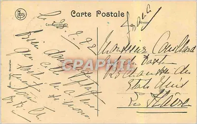 Ostende - O Kursaal do lado da Cidade — editor NLS, n° de série 4-5 — Verso