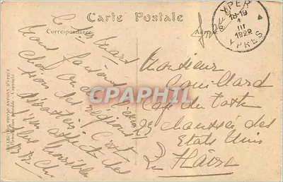 Ypres. Halles aux draps w 1912 — n° 110412-1 — Rewers