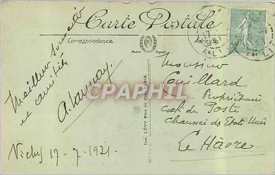 Vichy — Widok z parku — LL. — n°62 — Rewers