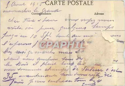Albert — A Basílica — destruída em 1914 — Verso