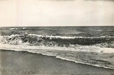 Praia das Landas — Oceano agitado — Edições Veyrines, Bordeaux