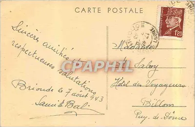 Brioude (Hte-Loire) — Cześć — Absydowe kaplice — Absydę i oktagonalny dzwonnik (zmodyfikowane przez Mallaya) — Zbiór Borel — Brioude — Rewers