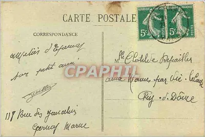 Epernay — Szpital Hospice Auban-Moët — Widok ogólny — J. Bracquemart, lit. wyd., Epernay — Rewers