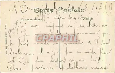 Dekoracyjna fontanna miasta BEAUVAIS — autor H. Greber — ND. Phot. — Rewers
