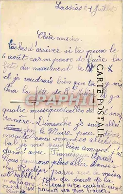 Marseille - Rue Cannelière — trem n°757 — editor não identificado — Verso