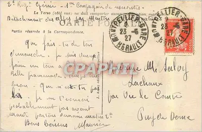 Palavas-les-Flots — Regreso de barcos de pesca — Ct. J. Astay, n° 631 — Reverso