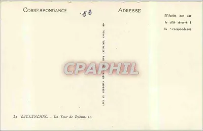 Sallanches — A Torre de Rubins — Editor: Lévy e Néruhohen Reunidos — Verso