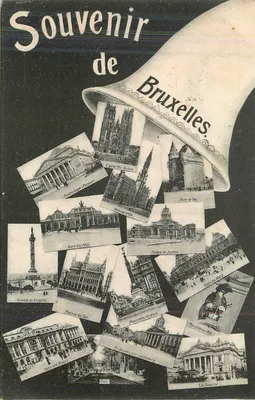 Lembrança de Bruxelas — Editor W. V. S. Bruxelas, número de série não visível