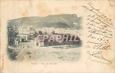 Oran — Praça do Bispo — P. Gravey, dobrado, Oran