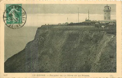 Le Havre — Falésia de La Hève e o farol — LL. n° 507