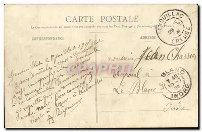 No País Creusois — Pindin que mo vachas sont tranquilles y finisse ma chaussou — A de Nussac, edição Guéret, n°413 — Verso