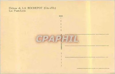 Castelo de La Rochepot — Les Ponts-Levis — Combier Imprimerie — Verso
