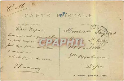 Montreuil-sous-Bois — A Prefeitura — E. M. — Verso