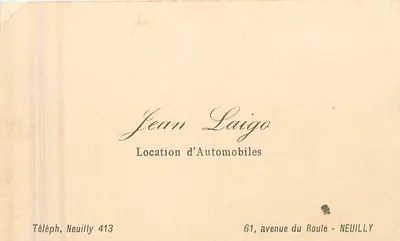 Jean Laigo — Aluguel de Automóveis — Neuilly