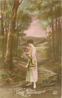 Mulher na floresta — lembrança — DIX 926/1