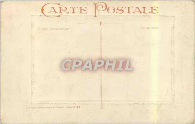 Buquê de lilás — carta postal — Imprensa Imp. Lefèvre, Paris, Série N°27 — Verso