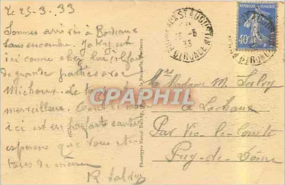 Bordeaux - Ingresso della Cattedrale e Palazzo Comunale — Jolbled, n°45 — Verso