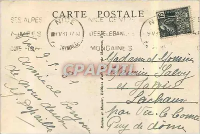Nice - Estátua de Garibaldi - RM — Verso