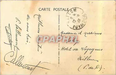 GIMEL (Corrèze) — Wodospad Rédole — Guionie Frères, Brive (Corrèze) — Rewers
