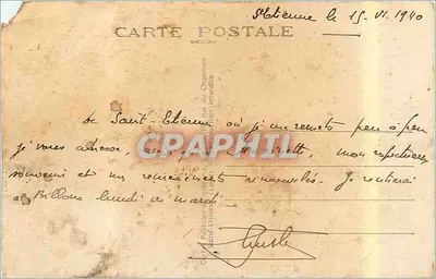 Saint-Étienne — Manufacture Française d'Armes et Cycles — Façade principale — La Loire Illustrée, n°10 — Verso