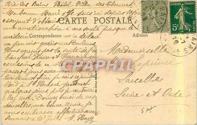 Aix-les-Bains - Pension Chobert onde Lamartine escreveu « o Lago » — construída sobre o antigo Banho Romano — Verso