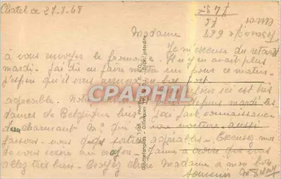 Châtel-Guyon — Teatr — Zakład Termiczny — Hotele i Mont-Chaluset — G.d'O. — Rewers