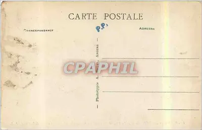De Strand van Trestraou gezien door de bomen van de oprijding van de Clarté — PERROS-GUIREC (C.-du N.) — A. B. — Achterkant