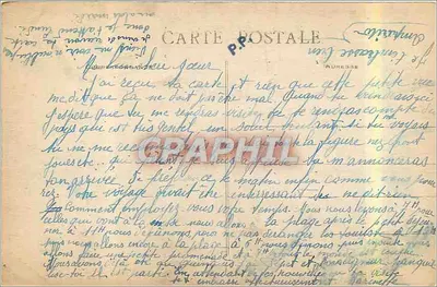 Trégastel (C.-du-N.) — Hotele i Wile na Plażach widziane z Małego Gouffre — Wydawnictwo Hôtel Beau-Séjour, Trégastel — Rewers