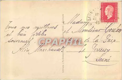 Túnel da Roche-Hazen (1861 m.) — Rota termal de Argolès para Aux-Bonnnes, no flanco de Bourroux — Hélio C — Verso