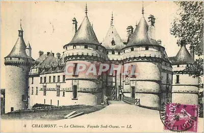 Chaumont — O Castelo, Fachada Sul-Oeste — LL