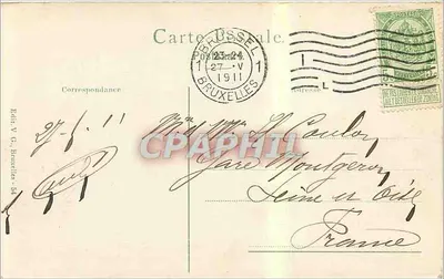 Bruselas - El palacio de Justicia — editor H. Bösch — Reverso