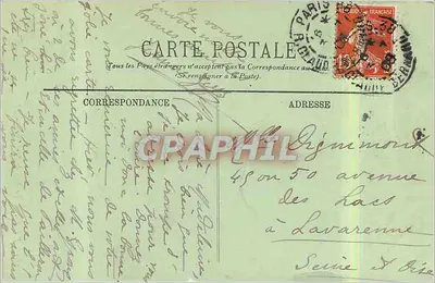 Parigi — Il Bois de Bonlogne — LL. n°260 — Verso