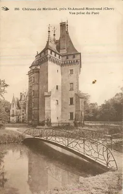 Castelo de Meillant, perto de St-Amand-Montrond (Cher) — Vista tirada do Parque — editor não identificado, n° 286