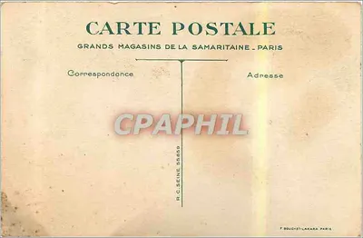Niño y perro a la mesa — T'EN AURAS PAS ! — Grands Magasins de la Samaritaine, París — Reverso