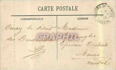 Marseille - Fontanna Dangides autorstwa L. Huguesa — Rewers
