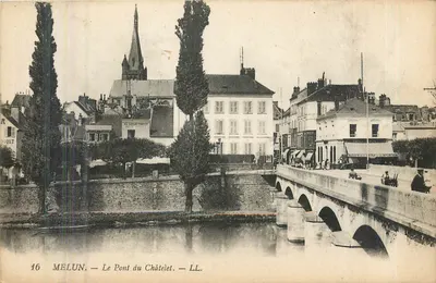 Melun — O Ponte do Castelo — editor LL.