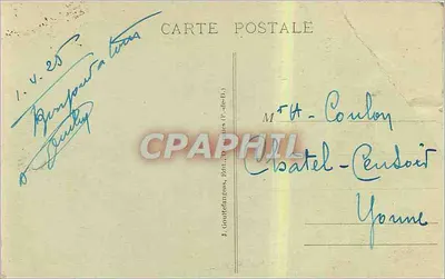 Clérmont-Ferrand - Place de Jaude — editor J. Goudefangs, n° 1098 — Verso