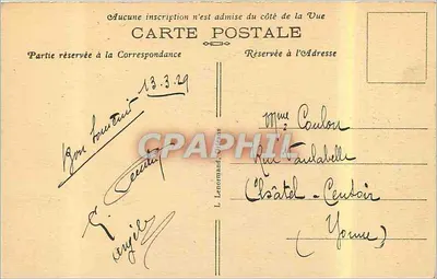 Orléans — Vista Geral — L. Lenormand, Orléans — Verso