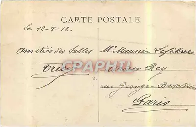 Jaskinia Piekielna przy dużej mierze — skały na wschodzie od SABLES-D'OLONNE — Lucien Amiaud, Les Sables-d'Olonne — Reb. int. — Rewers