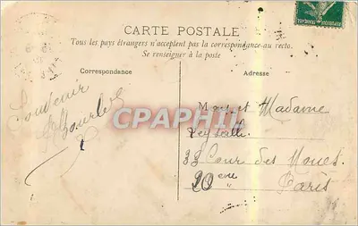Le Tréport (Seine-Inférieure) — As Falésias, o Calvário e o Funicular das Terras — L'Horondelle, Paris — Verso