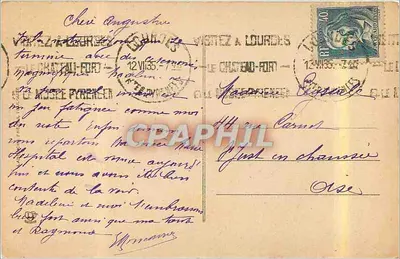 Lourdes - Grota i Bazylika — Wydawca nieznany, nr serii 13 — Rewers