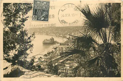 Visão panorâmica da Côte d'Azur — NICE (Alpes-Maritimes) — Edições de Arte 'V.O.'